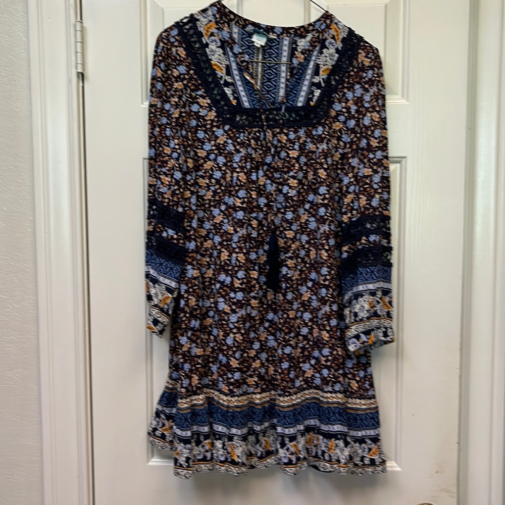 Sundance "Simona"  Floral Ruffled Dress XS